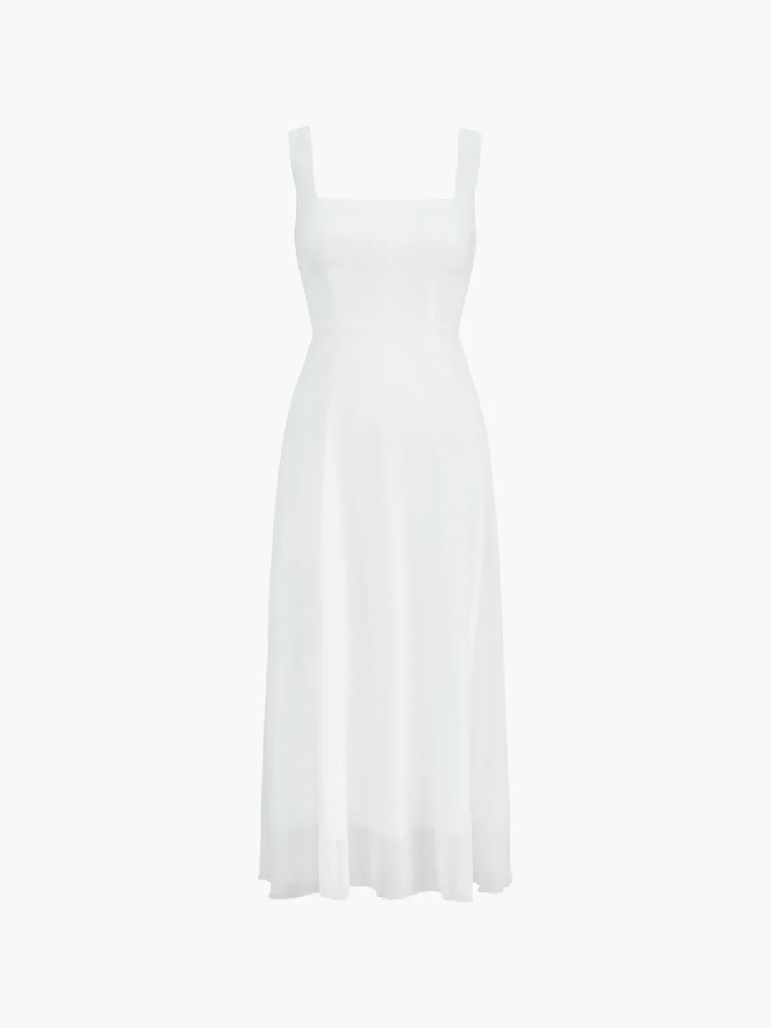 Solid Elegant Style Cami Long Dress