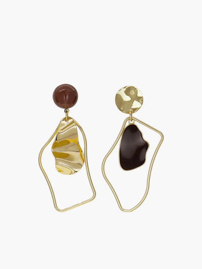 Retro Fashion Irregular Stud Drop Earrings